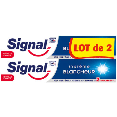 Signal Dentifrice Système Blancheur 2x75ml - 1
