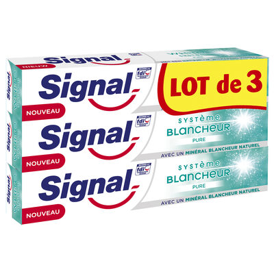 Signal Dentifrice Système Blancheur Pure Lot - 1