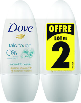 Dove 0% Déodorant Femme Bille Talc Touch Lot de - Produit - fr