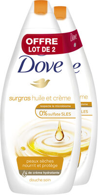 Dove Gel Douche Surgras Huile et Crème 750ml Lot de 2 - Product