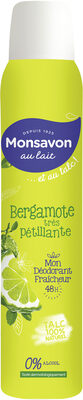 Monsavon Déodorant Femme Spray Bergamote Très Pétillante 200ml - Produit