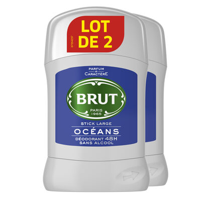 Brut Oceans Déodorant Homme Stick Large Original 48h Sans Alccol Lot - 1