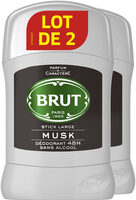Brut Musk Déodorant Homme Stick Large Original 48h Sans Alcool Lot - Product - fr