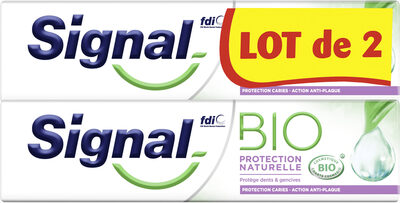Signal Dentifrice Bio Protection Naturelle 2x75ml - Produit - fr