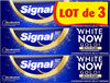 Signal White Now Dentifrice Gold 3x75ml - Tuote