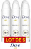 Dove Déodorant Femme Invisible Dry Lot 6x200ml - Produto