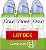 DOVE Déodorant Femme Spray Compressé Original 6x100ml - Produto
