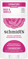 Schmidt's Déodorant Stick Signature Rose + Vanille 75g - Produit - fr