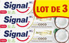 Signal Integral 8 Dentifrice Nature Elements Coco Blancheur 3x75ml - Produit