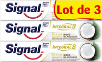 Signal Integral 8 Dentifrice Nature Elements Coco Blancheur 3x75ml - Product - fr