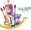 SIGNAL Kit pour Enfants 4 Dentifrices 3-6 ans Fraise Gaga et 3 Brosses à Dents Manuelles Extra Souples 2-6 ans x1 - Product