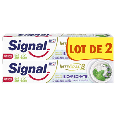 Signal Integral 8 Dentifrice Nature Elements Fraîcheur & Détox 2x75ml - 4