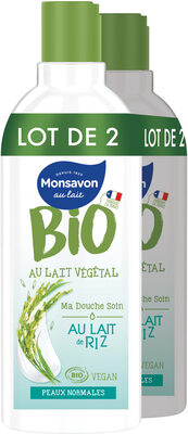 Monsavon Gel Douche Bio Au Lait de Riz Lot 2x300ml - Product - fr