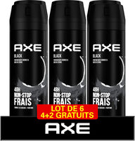 AXE Anti-Transpirant Homme Black 72h Anti-Humidité Lot 6x200ml - Tuote - fr