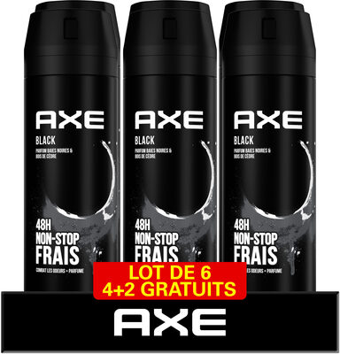 AXE Anti-Transpirant Homme Black 72h Anti-Humidité Lot 6x200ml - Product - fr
