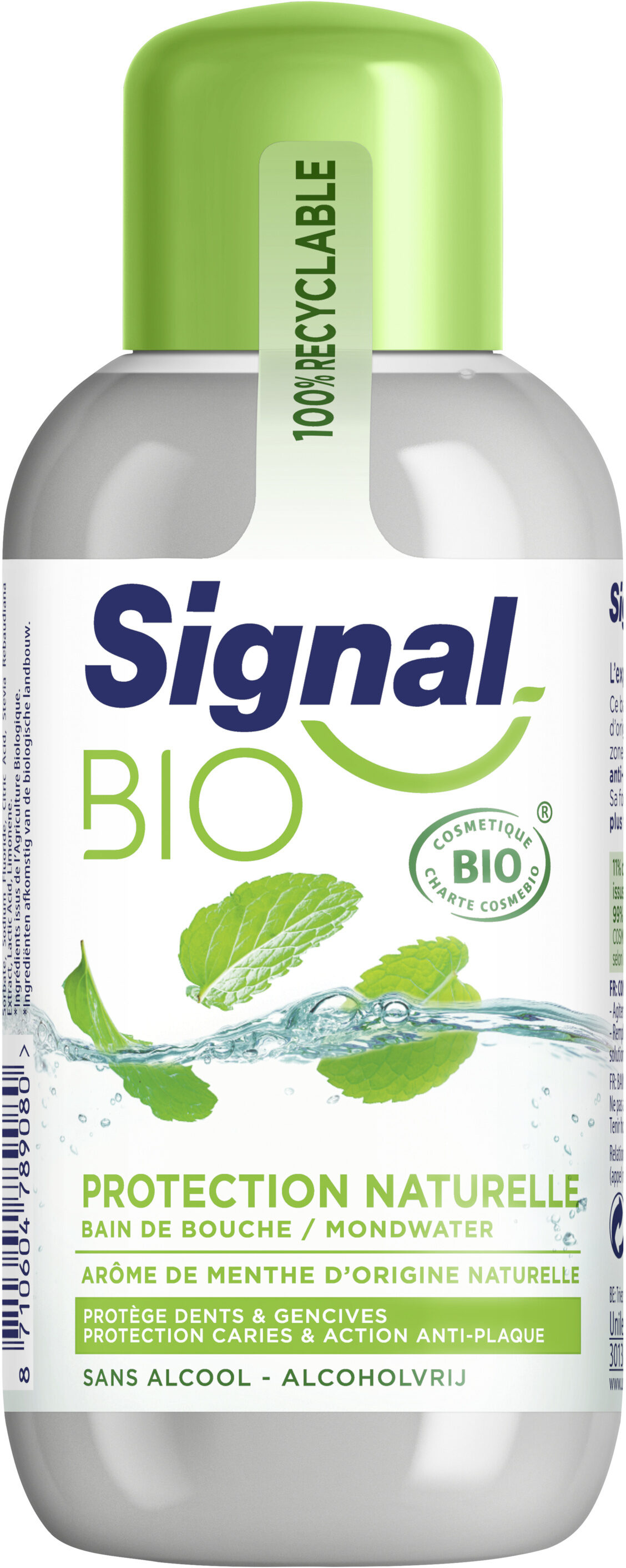 SIGNAL Bain de Bouche Bio Protection Naturelle Menthe 250ml - Produit - fr