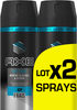 AXE Ice Cool Déodorant Homme Menthe Glacial & Citron Protection 48H Spray Lot - Tuote