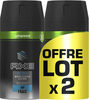 AXE Ice Cool Déodorant Homme Spray Compressé Menthe Glaciale & Citron Lot 2x100ml - Product