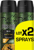 AXE Wild Déodorant Homme Spray Mojito & Bois de Cedre Lot 2 x 150ml - Produto