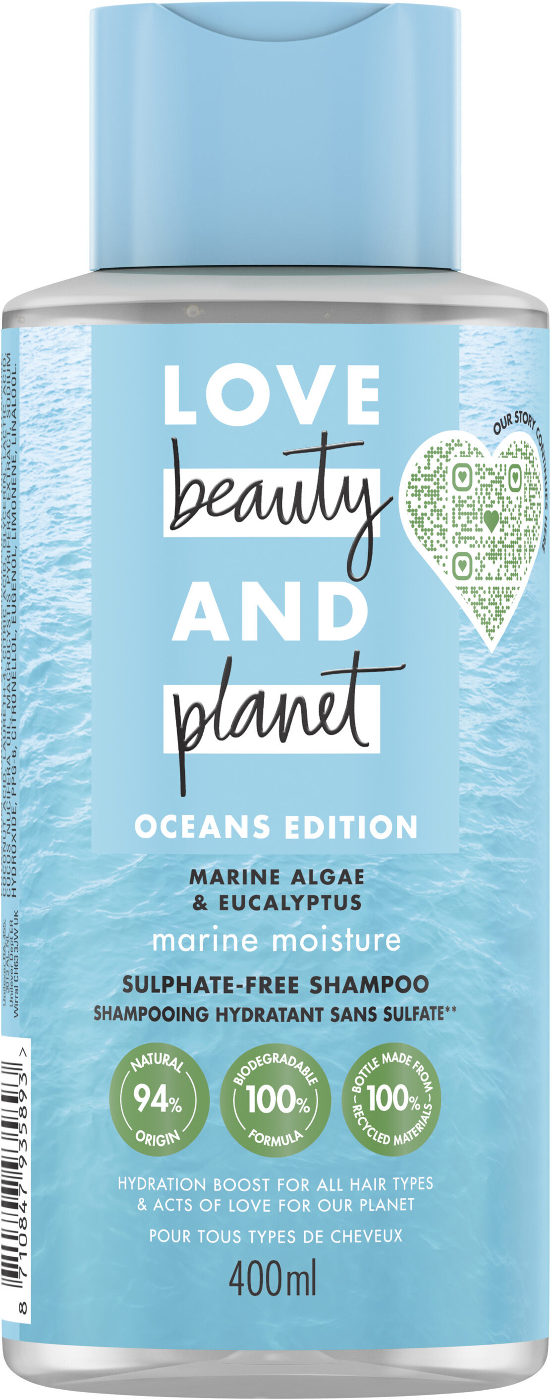 LOVE BEAUTY AND PLANET Shampooing Femme Fraîcheur Marine 400ml - Tuote - fr