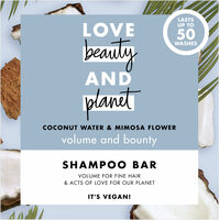 LOVE BEAUTY AND PLANET Shampooing Solide Vague Volumisante Eau de Coco & Fleur de Mimosa 90g - Product - fr