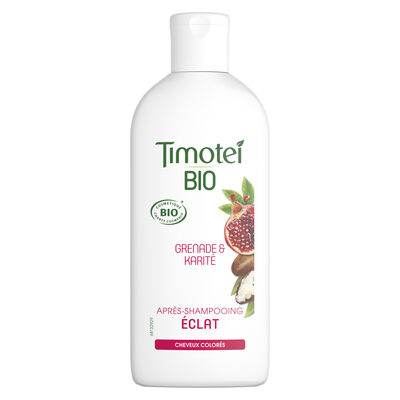 Timotei Bio Après-Shampooing Femme Éclat Cheveux colorés Grenade & Karité 250ml - 1
