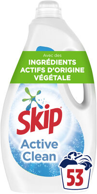 SKIP Lessive Liquide Active Clean 2,65l - 53 Lavages - Produit - fr