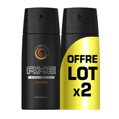 AXE Déodorant Homme Spray Musk 150ml Lot de 2 - 1