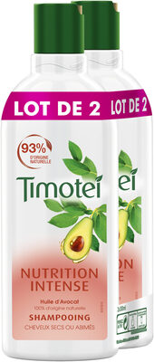 Timotei Nutrition Intense Shampoing à l'Huile d'Avocat 100% d'origine naturelle Cheveux Secs Lot - Product - fr