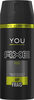 AXE Déodorant Antibactérien YOU Spray 150ml - Produit