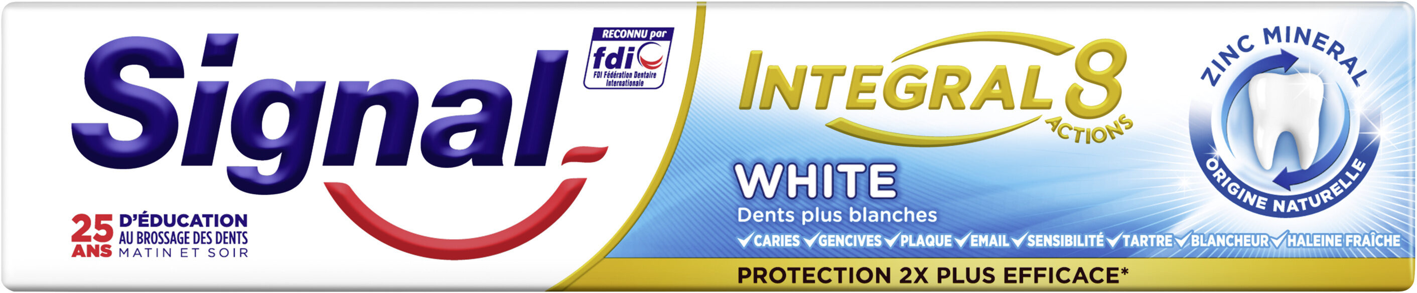 Signal Dentifrice Antibactérien Blancheur White 75ml - Produit - fr