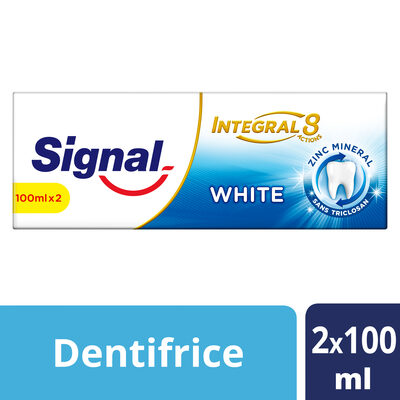 Signal Integral 8 Dentifrice White Bitube - 1
