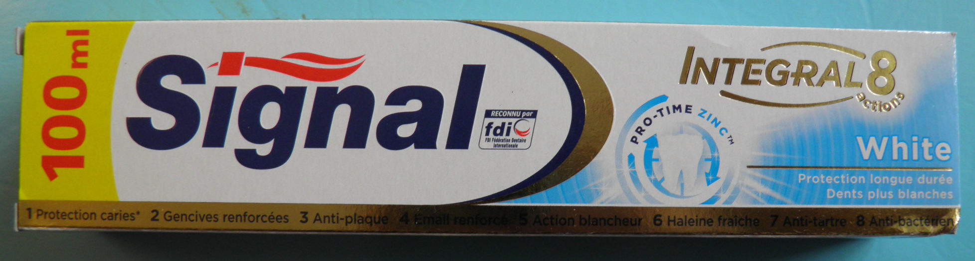 Signal Dentifrice Blancheur White Integral 8 - Product - fr