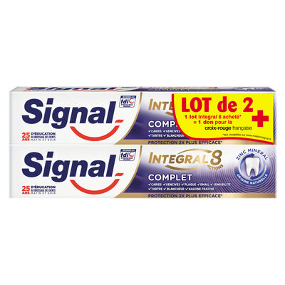 Signal Intégral 8 Dentifrice Complet Tube Lot 2x75ml - 1