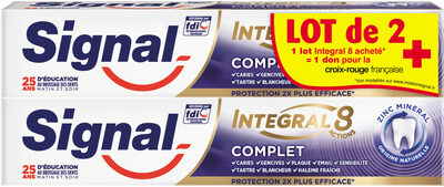 Signal Intégral 8 Dentifrice Complet Tube Lot 2x75ml - Produto
