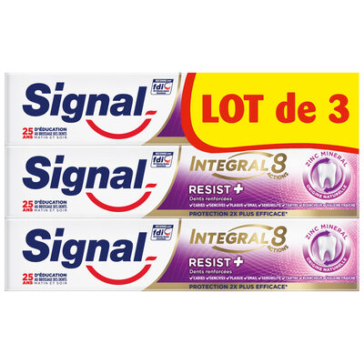 Signal Integral 8 Dentifrice Resist Plus 75ml Lot de 3 - 3