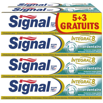 Signal Dentifrice Interdentaire 75ml Lot de 8(5+3 Gratuits) - 1