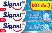 Signal Dentifrice Soin Fraîcheur & Blancheur Crystal Gel 3x75ml - Product - fr
