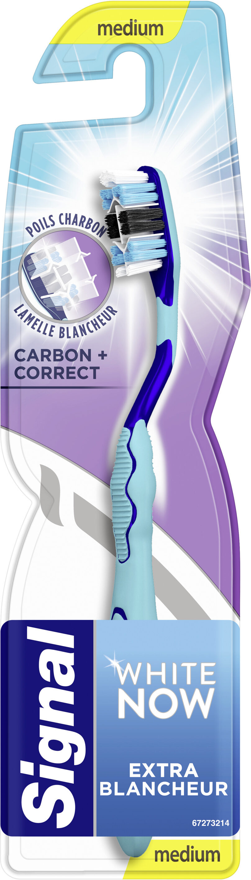 Signal White Now Brosse à Dents Carbon Correct Medium x1 - Product - fr