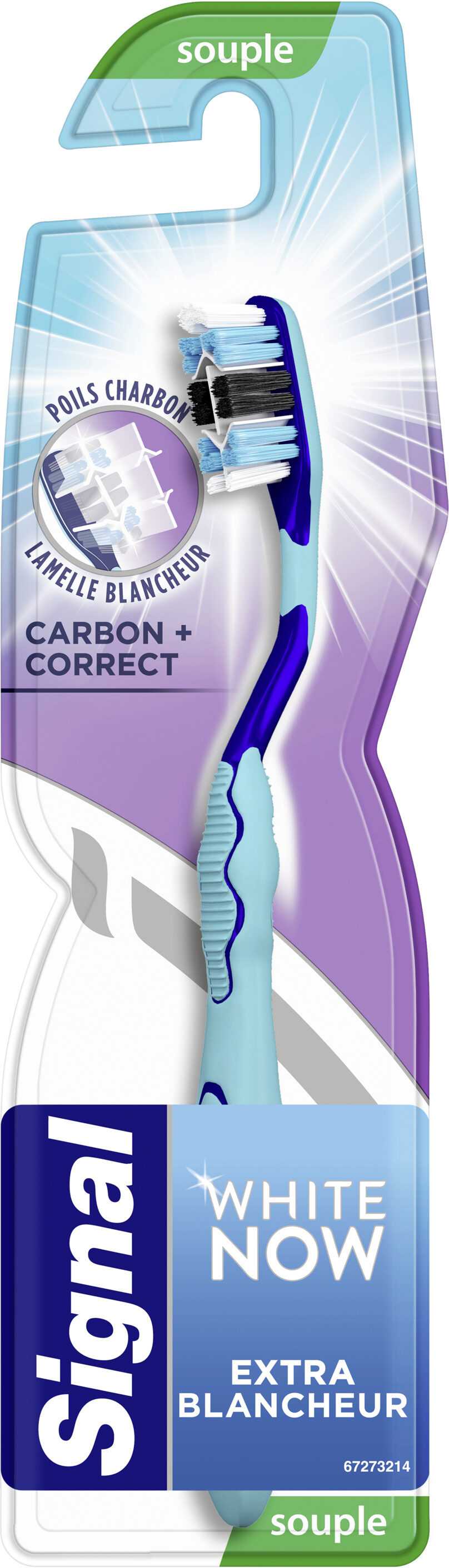 Signal White Now Brosse à Dents Carbon Correct Souple x1 - Produit - fr