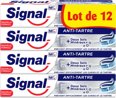 Signal Dentifrice Protection Anti-Tartre 12x75ml - Product - fr