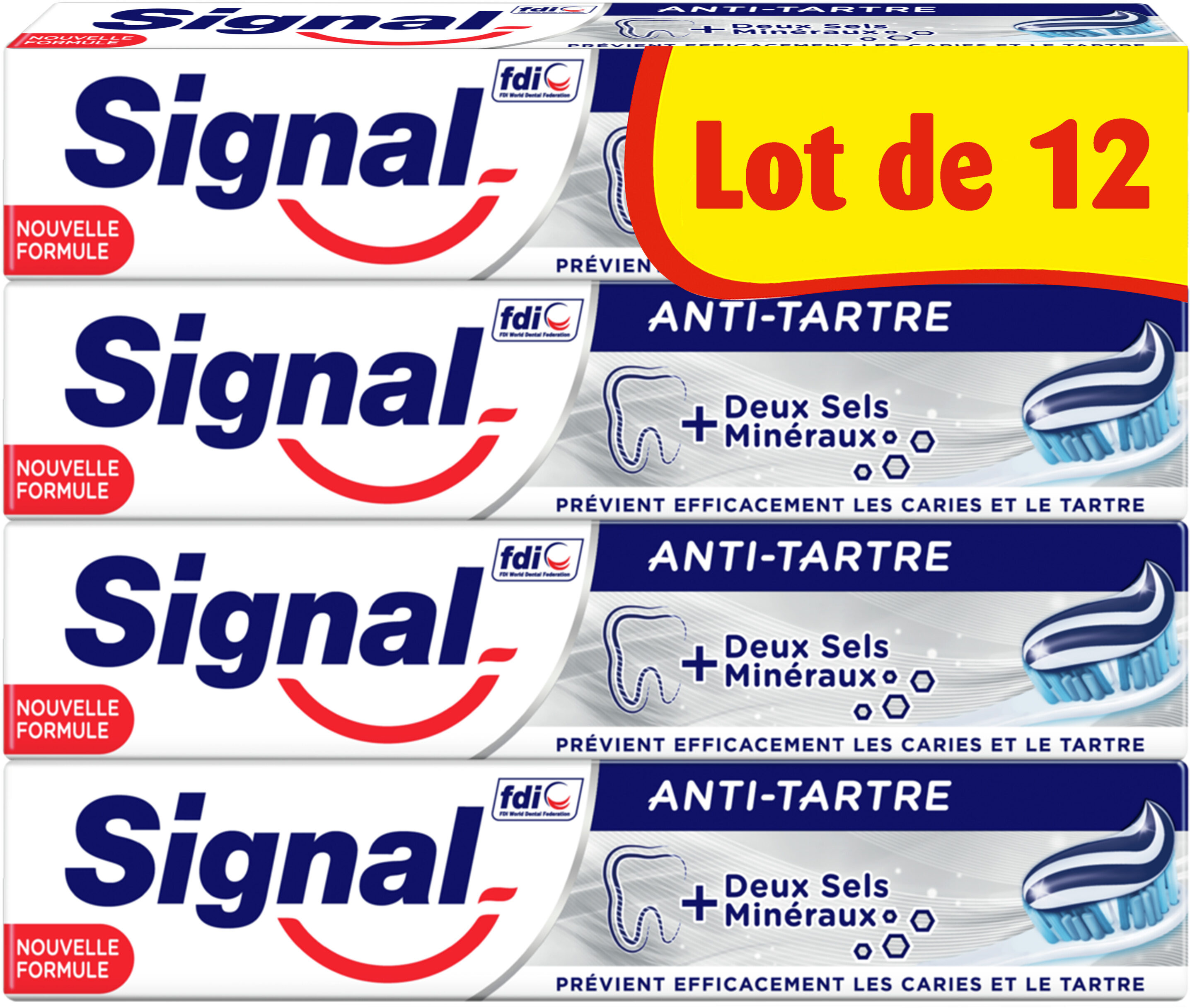 Signal Dentifrice Protection Anti-Tartre 12x75ml - Produit - fr