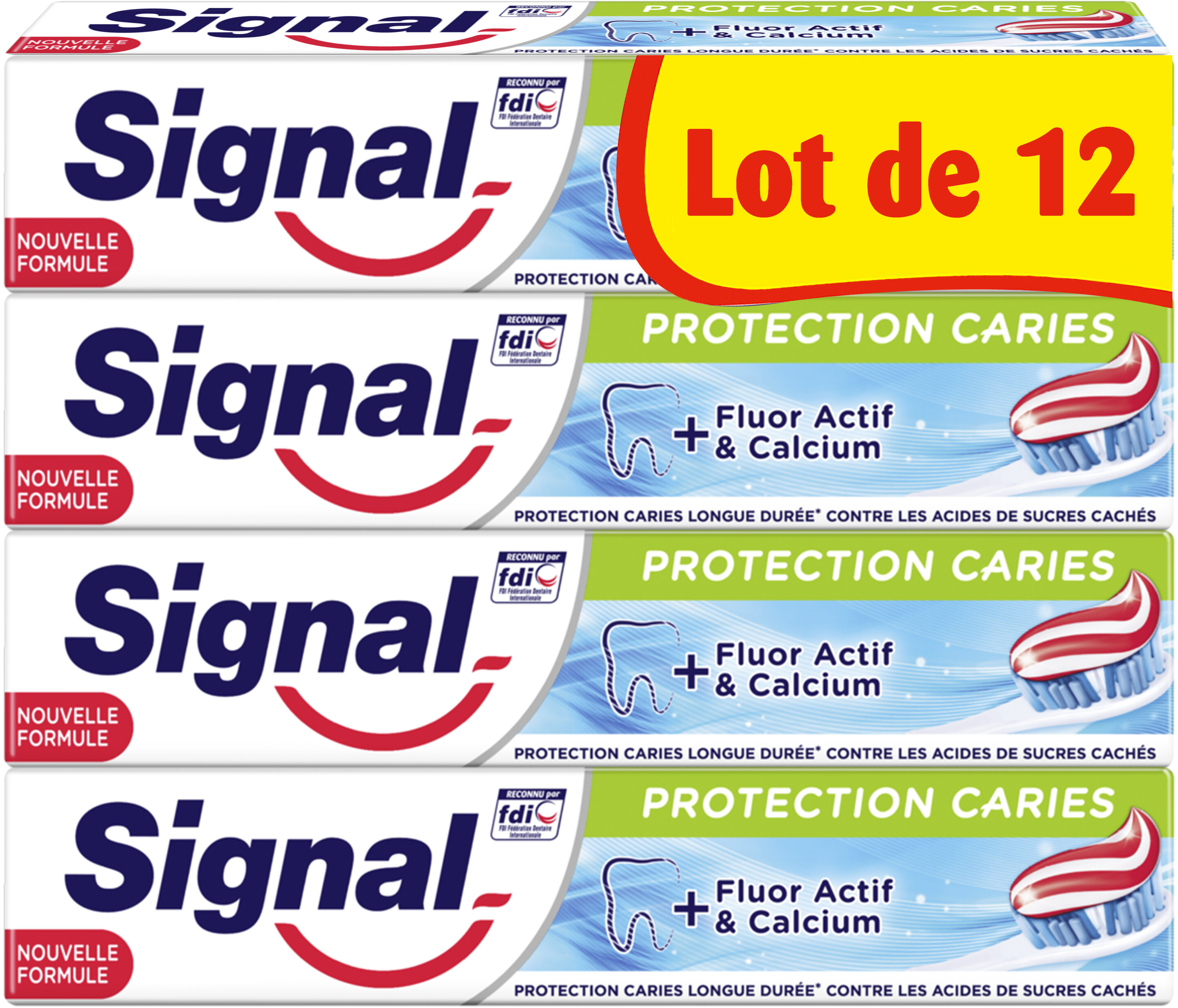 Signal Dentifrice Protection Caries 12x75ml - Produit - fr