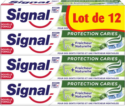 Signal Dentifrice Protection Caries Fraîcheur Naturelle 12x75ml - Produit - fr