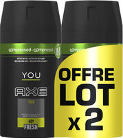 AXE Déodorant Anti Bactérien You Spray Compressé Lot de 2x100ml - Product - fr