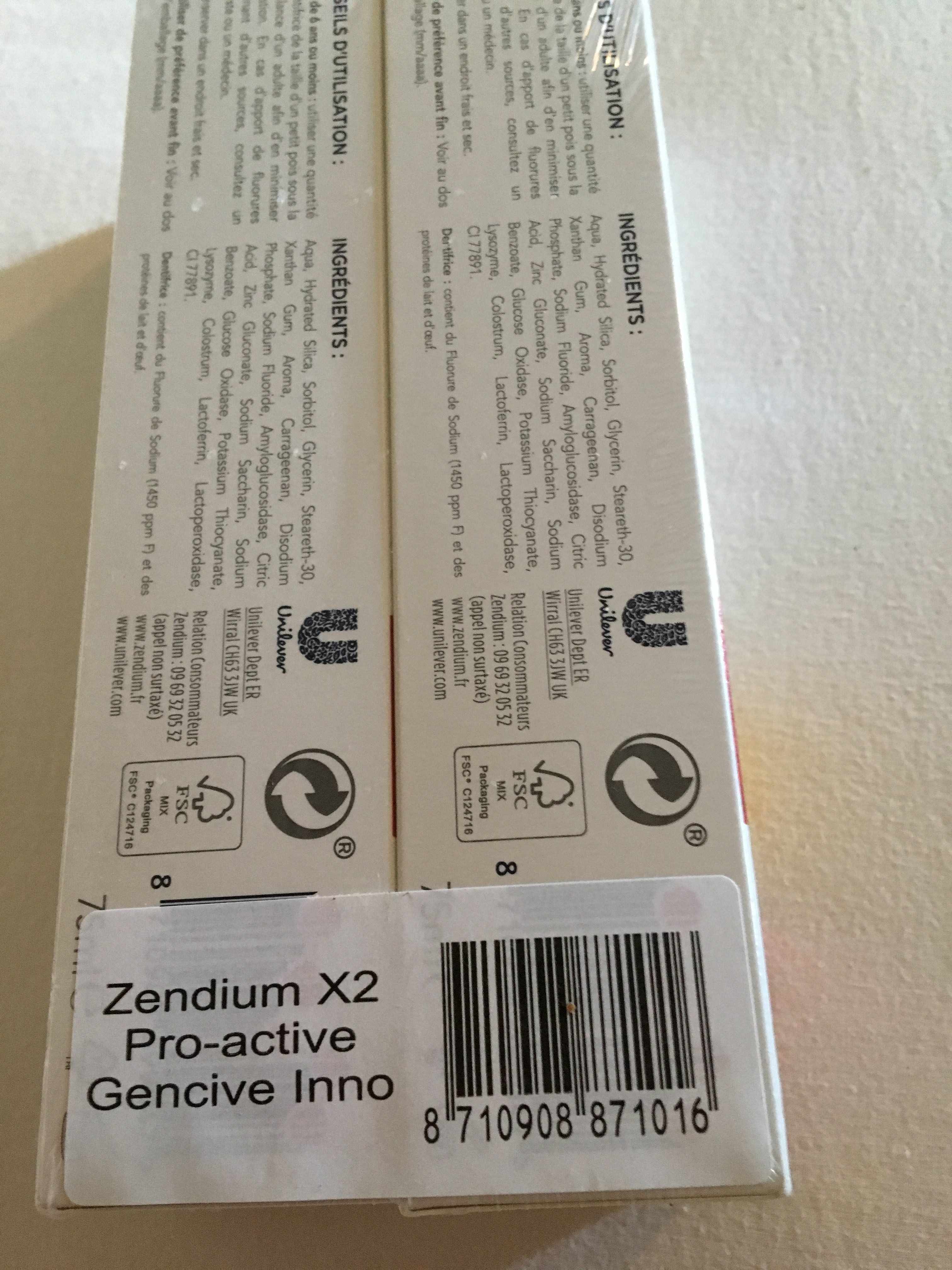 Zendium Dentifrice Proactive Gencives 75ml Lot de 2 - Product - fr