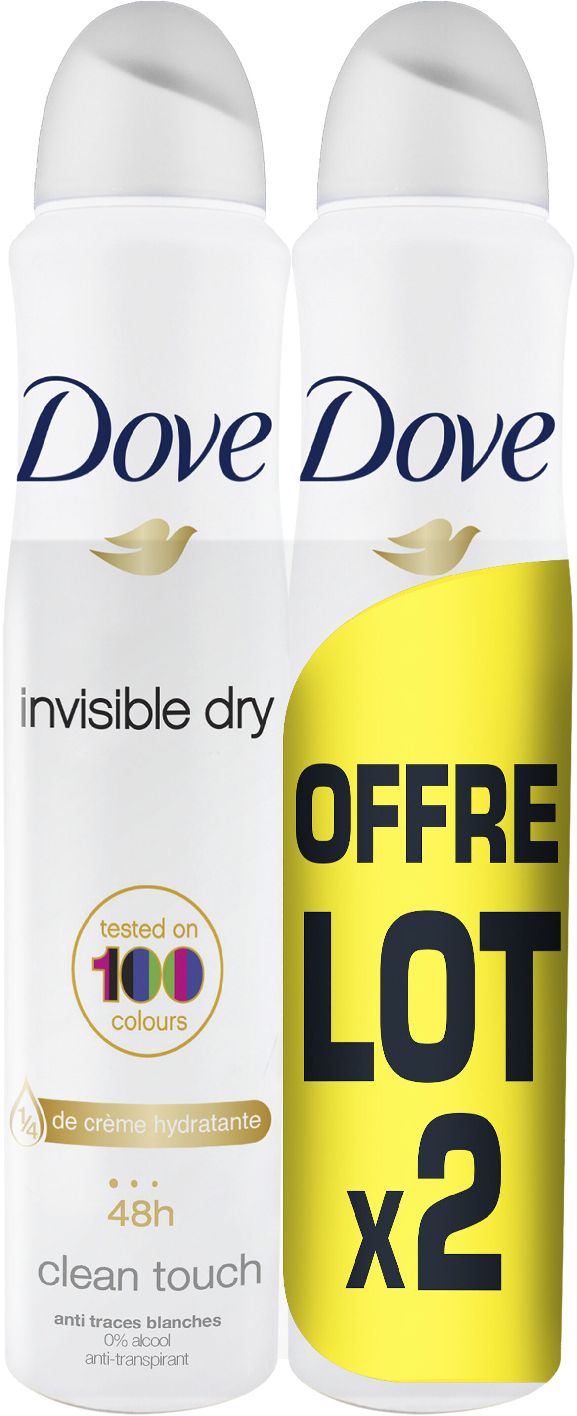 Dove Déodorant Femme Spray Anti Transpirant 48H Lot 2x200ml - Product - fr