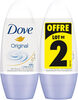 DOVE Déodorant Femme Anti-Transpirant Bille Original 2x50ml - Tuote
