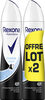 REXONA Déodorant Femme Spray Anti Transpirant Invisible Aqua 2x200ml - Tuote