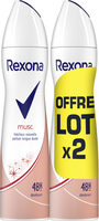 REXONA Déodorant Femme Spray Musc Lot 2X200ML - Product - fr